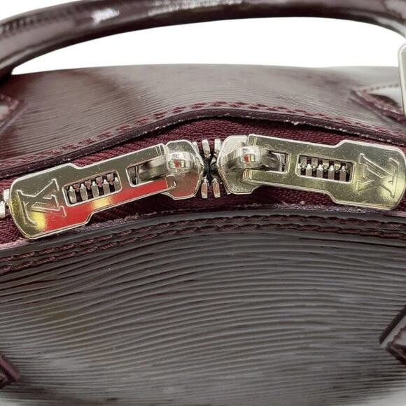 Louis Vuitton Epi Leather Alma GM Purple Handbag W/ Padlock Key and Dust Bag - Picture 9 of 16